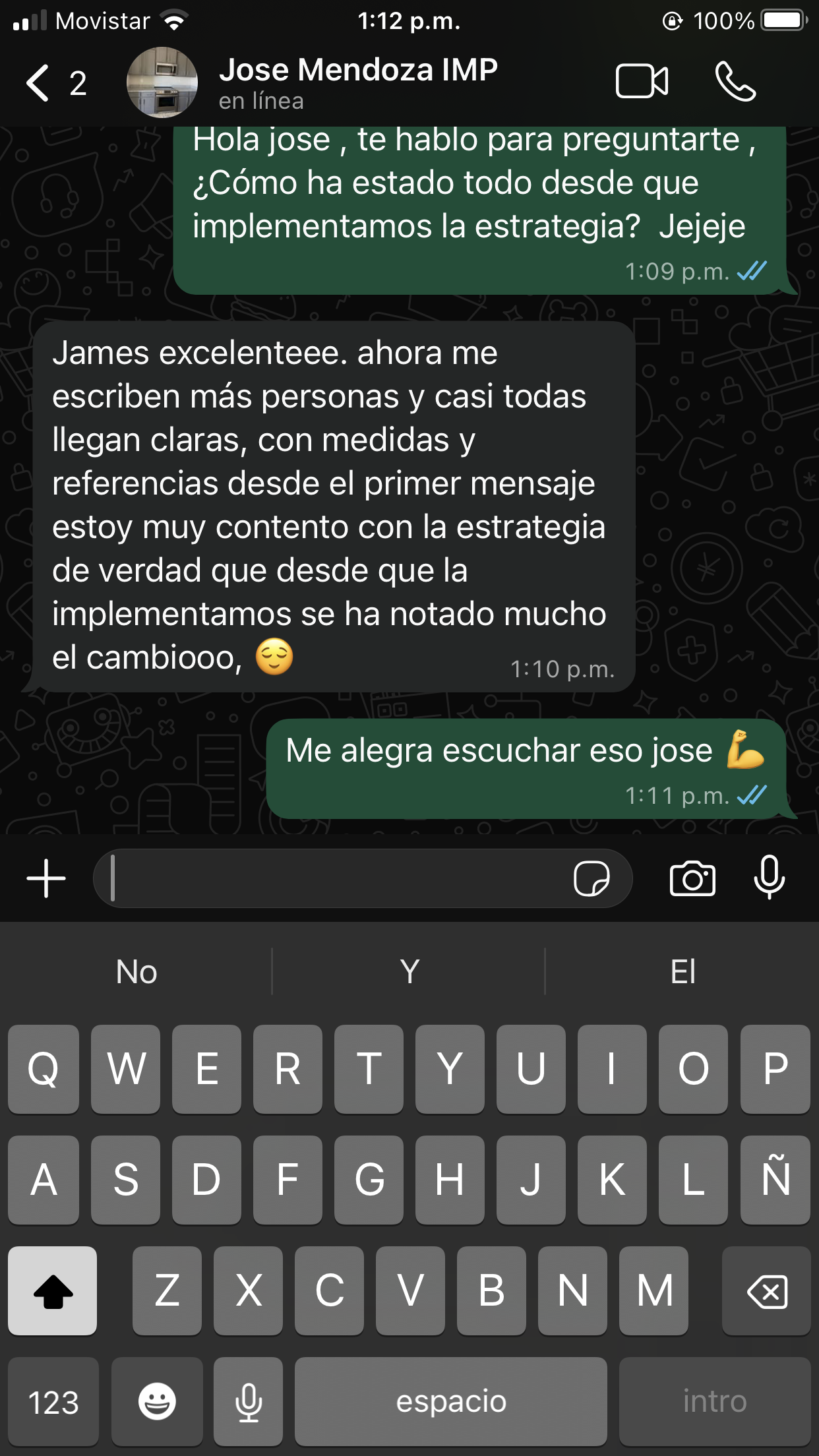 Testimonio WhatsApp 1